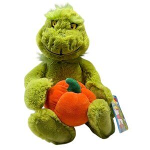 Dr. Seuss Aurora 15 Inch Harvest Grinch Spooky Plush Toy Green